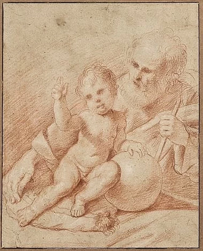 Il giovane - Studio per Cristo Salvator Mundi e san Giuseppe